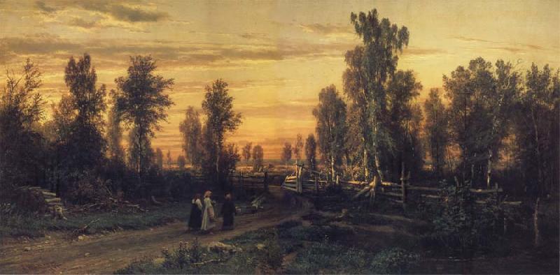 Ivan Shishkin Eventide oil painting picture